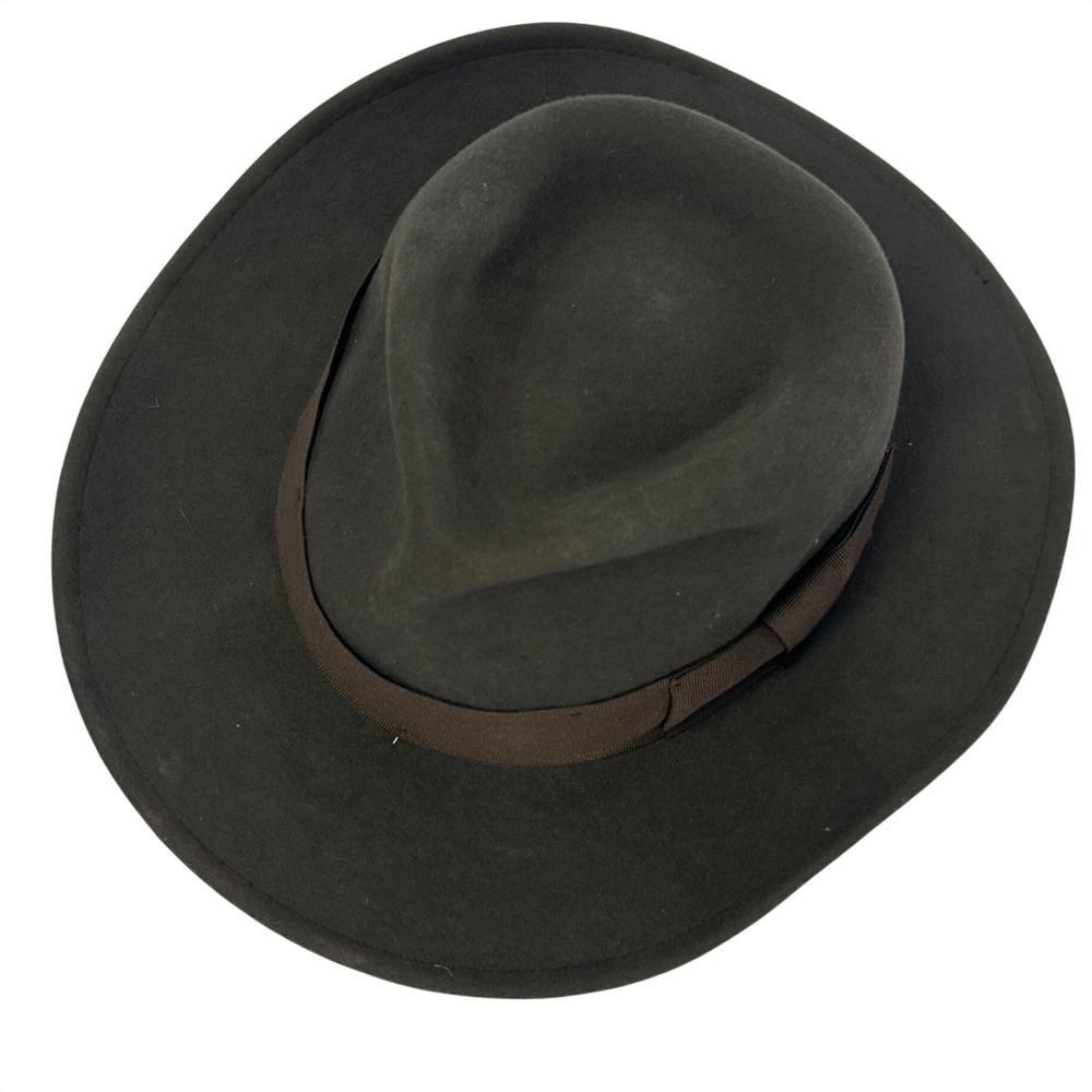 Indiana Jones Dorfman Pacific Wool‎ Felt Fedora Hat Brown Olive Mens Large